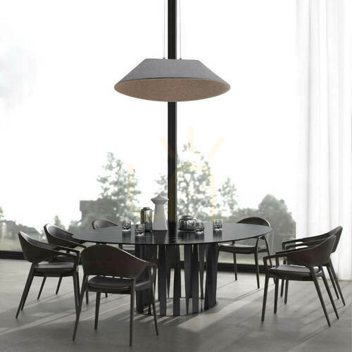 Kontrollera Pendellampa Zambelis grå LED 12W 3000K Ø75 cm