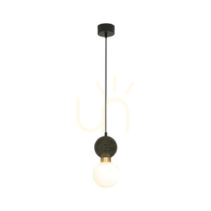 Zambelis pendellampa G9 7W grön marmor mässing small 0