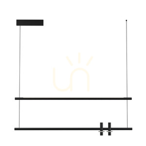 Pendellampa Zambelis LED 2x7W+20W 3000K sandig svart marmor small 1