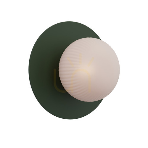 Kontrollera Vägglampa Zambelis G9 armégrön metall gips 21 cm