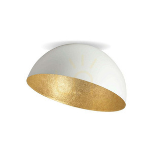 Zambelis Plafond vit matt bladguld metall Ø50 cm small 0