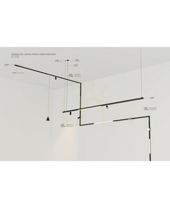 Zambelis 23264 ändlock för rund nedpendlad magnetskena 15 mm, svart, 1 st small 3