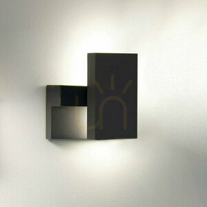 Zambelis E199 grafitfärgad LED-vägglampa för utomhusbruk 10 W 3000 K IP65 small 0