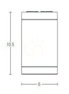 Taklampa utomhus Zambelis GU10 svart IP54 aluminium small 1