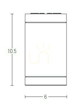 Utsikt Zambelis taklampa utomhus GU10 IP54 vit aluminium Zambelis taklampa utomhus GU10 IP54 vit aluminium