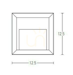 Trappbelysning utomhus E230 2W LED 3000K IP65 grafit ZAMBELIS small 1