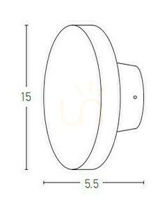 Vägglampa utomhus LED 12W grafit Zambelis IP54 3000K small 1