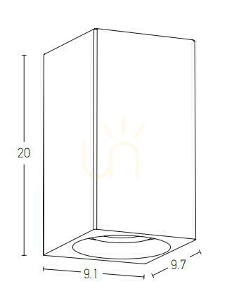Kontrollera Utomhus vägglampa LED 8W betong Zambelis IP65 3000K