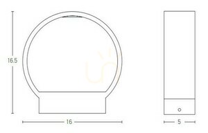 Vägglampa för utomhusbruk LED 6W Mörkbrun ZAMBELIS small 1