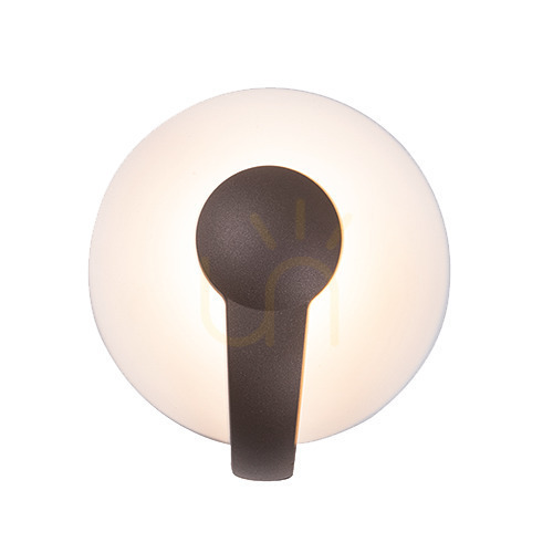 Kontrollera Vägglampa för utomhusbruk LED 5W Mörkbrun - Sandy White ZAMBELIS