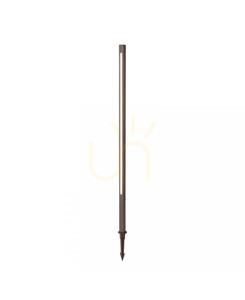 Zambelis E280 LED-trädgårdslampa med markspett 15W 100 cm mörkbrun small 2
