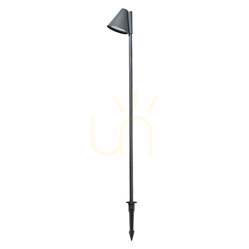 Kontrollera Trädgårdslampa med jordspett E282 100 cm 1xGU10 grafit ZAMBELIS