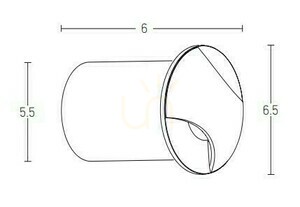 LED-lampa för utomhusbruk 3W svart ZAMBELIS small 1