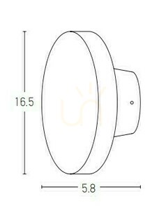 Utomhus vägglampa LED 8W 3000K IP65 Zambelis Sandig svart small 2
