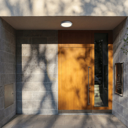 Kontrollera Externt tak LED Zambelis 20W 3000K vit aluminium IP65 27 cm