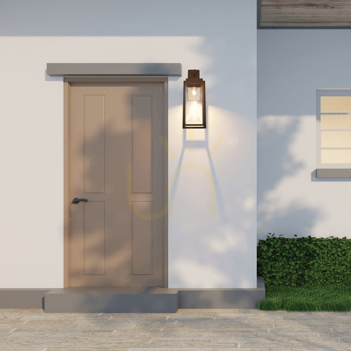 Kontrollera Lampa för utomhusbruk E27 MAX 15W Aluminium Brun ZAMBELIS