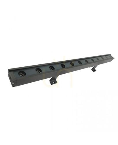Kontrollera Zambelis Gray 12 W 24 V 3000 K IP66 50 cm LED-väggstrålkastare för utomhusbruk