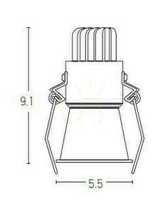 Spot LED Downlight 6W Vit ZAMBELIS small 1