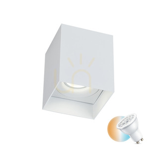 Takspotlampa Gu10 MAX 40W Vit ZAMBELIS small 0
