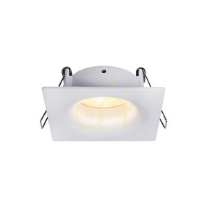 Zambelis S165 fyrkantig infälld spotlight, GU10, IP65, sandvit small 1