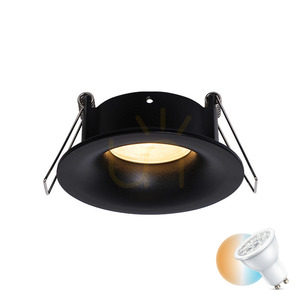 Infälld spotlight Gu10 MAX 50W Svart Ip65 ZAMBELIS small 0