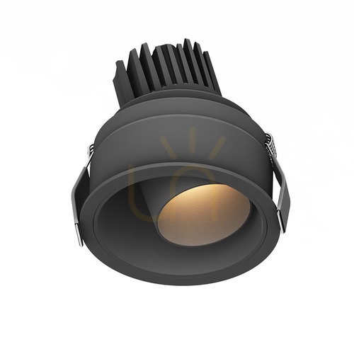 Kontrollera Infälld spotlight LED 10W 3000k svart Ip44 ZAMBELIS