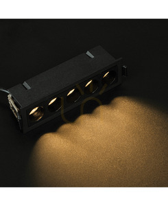 Zambelis S192 – svart infälld LED-spotlight, 12 W, 3000 K small 1