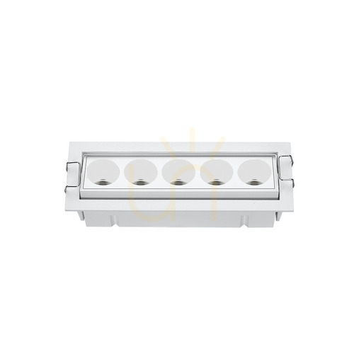 Kontrollera Infälld spotlight LED 12W 3000k vit Justerbar ZAMBELIS