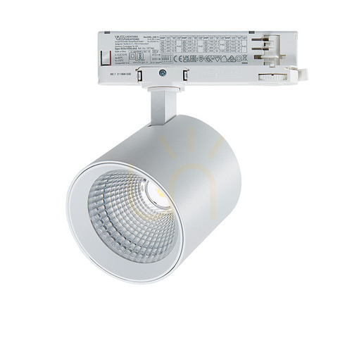 Kontrollera Zambelis S197 LED-spotlight för 3-fasskena 25 W 4000 K, sandvit