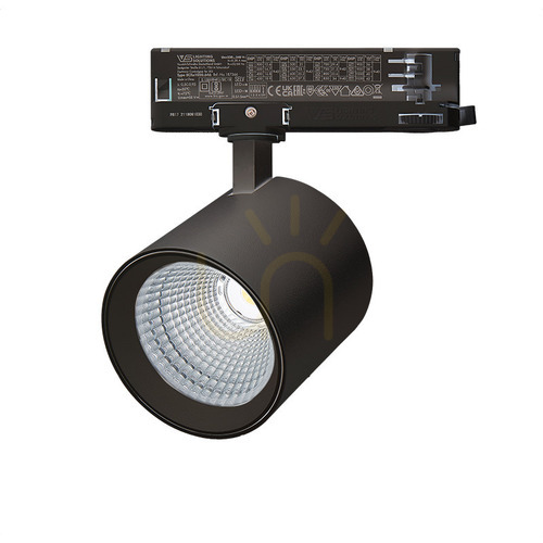 Kontrollera 3-fas LED-spotlampa 25W 4000k svart ZAMBELIS