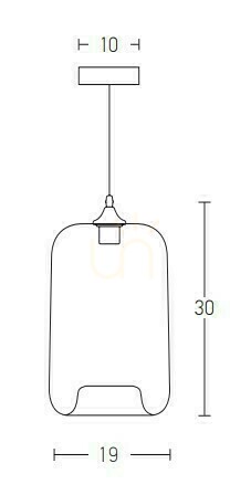 Kontrollera Pendellampa Zambelis Glas Rökt Grå E27 19 cm