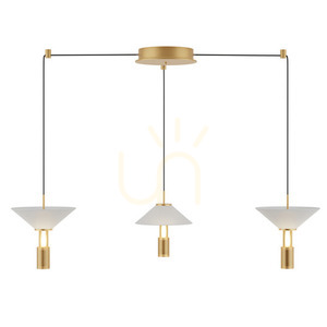 Pendant Light Zambelis LED Guld Matt Aluminium 28W 3000K small 1
