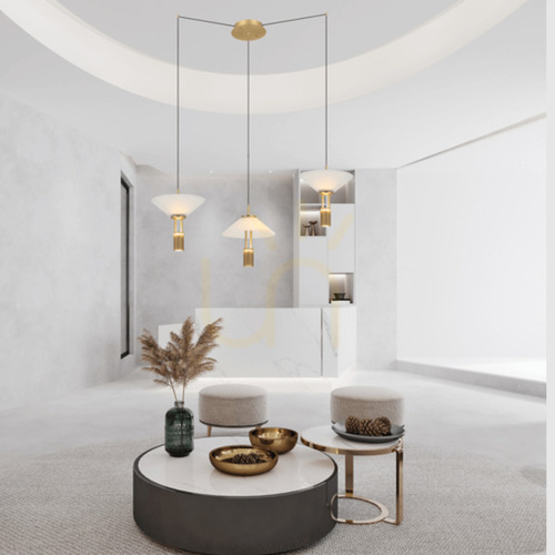 Kontrollera Pendant Light Zambelis LED Guld Matt Aluminium 28W 3000K
