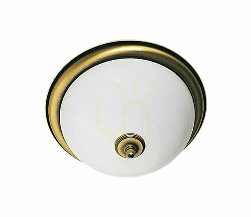 Kontrollera Jupiter 82 PLAFON taklampa – patinerad mässingsfinish, 36 cm, 2×E27