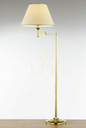 Kontrollera CLASSIC Golvlampa i mässing 1xE27/15W