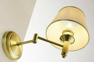 Vägglampa CLASSIC Brass 1xE27/15W small 6