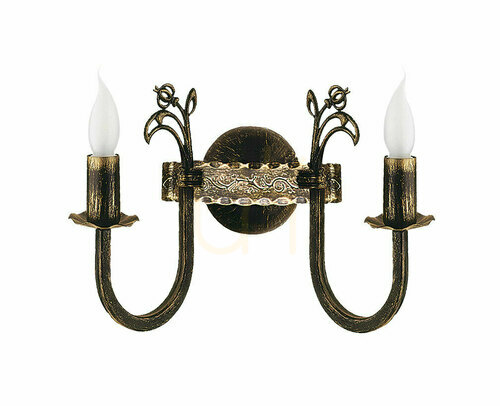 Kontrollera Vägglampa KORONA Brun 2xE14/11W