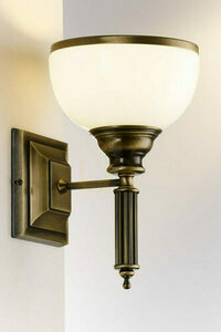 Vägglampa Jupiter ZEUS 625 i patinerad mässingsfinish 1×E27/15 W small 1