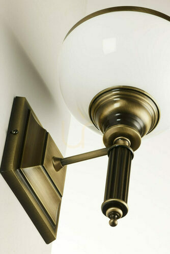 Kontrollera Vägglampa Jupiter ZEUS 625 i patinerad mässingsfinish 1×E27/15 W