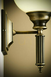 Vägglampa Jupiter ZEUS 625 i patinerad mässingsfinish 1×E27/15 W small 7