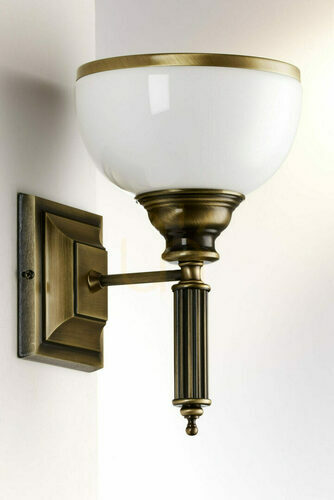 Kontrollera Vägglampa Jupiter ZEUS 625 i patinerad mässingsfinish 1×E27/15 W