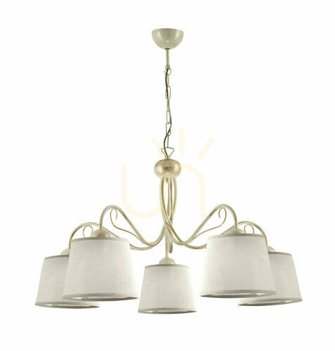 Kontrollera KAMELIA ljuskrona Beige 5xE27/15W