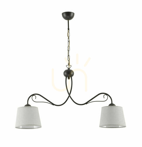 Kontrollera Jupiter KAMELIA 1360 ljuskrona i wenge 2×E27/15 W