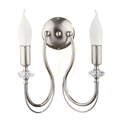 Kontrollera Vägglampa MELODY Silver 2XE14/11W