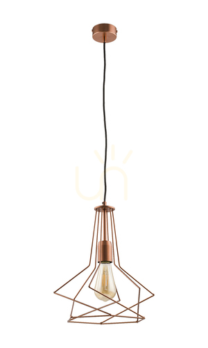 Kontrollera ORO Pendellampa Koppar 1XE27/15W
