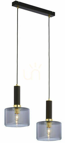 Kontrollera VANES Pendellampa Guld 2XE27/15W