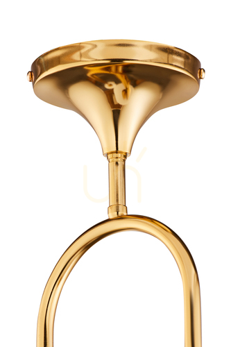 Kontrollera Ljuskrona Jupiter SELEN 1940 guld, 2×G9, 64 cm