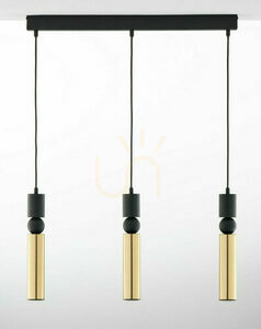 Pendellampa Jupiter ALAS 2007 guld/svart 3xGU10 14 W 60 cm small 1