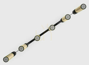 Pendellampa ALAS 2008 guld/svart 6xGU10 90 cm Jupiter small 7