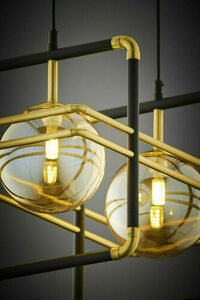 FIORI Pendellampa Guld 2xG9/14W small 11